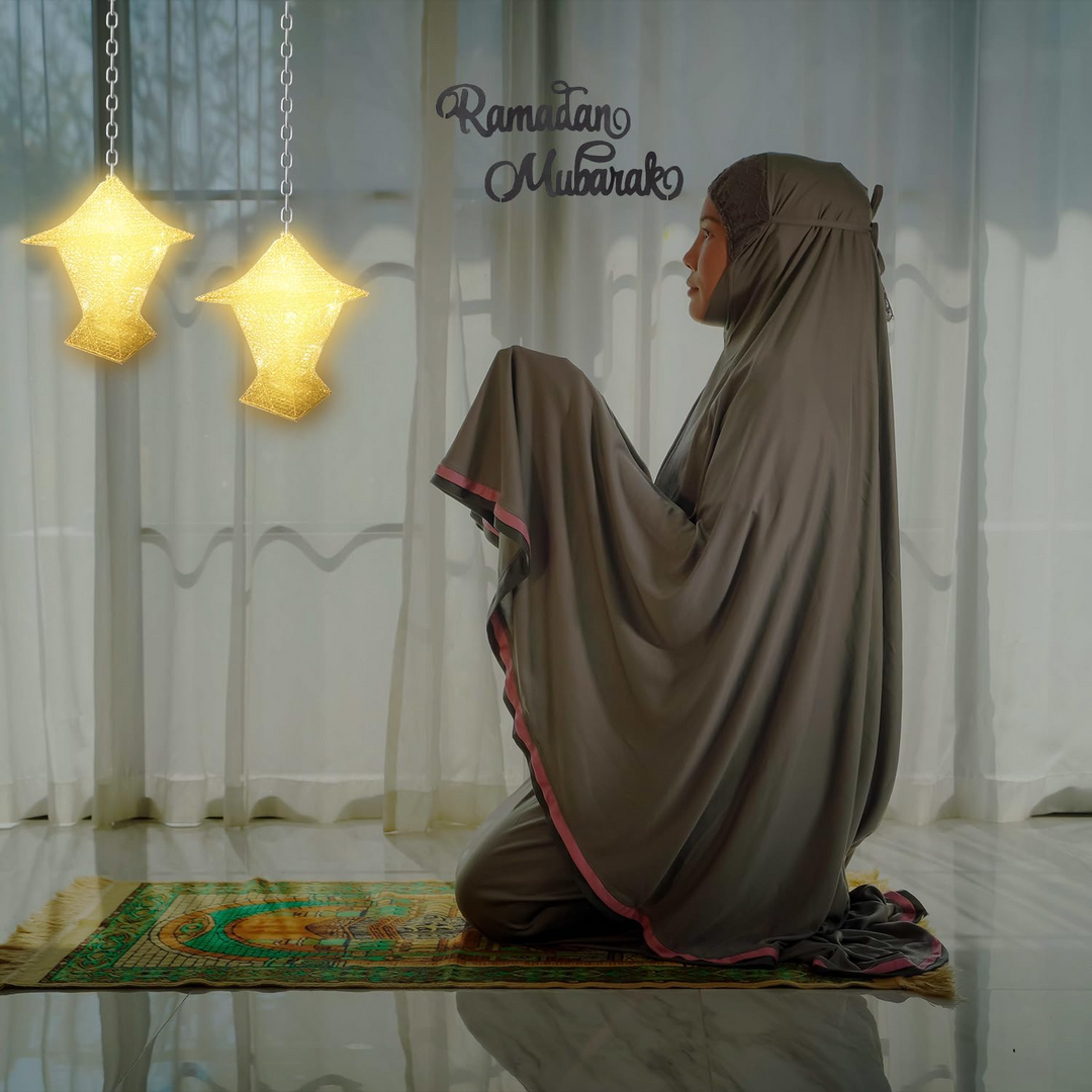 فانوس رمضان ذهبي ثلاثي الأبعاد من موونسي مزود بإضاءة ليد - مصباح ديكوري للمنزل والمناسبات