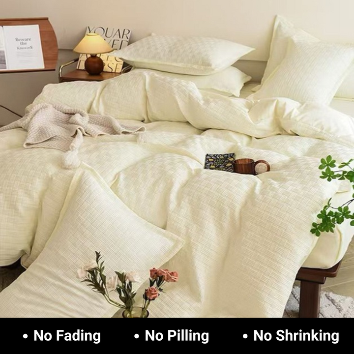 King Size Bedding Sets – 6 PCs Fitted Bed Sheet Set with Duvet Cover 220x240 (6FM18)