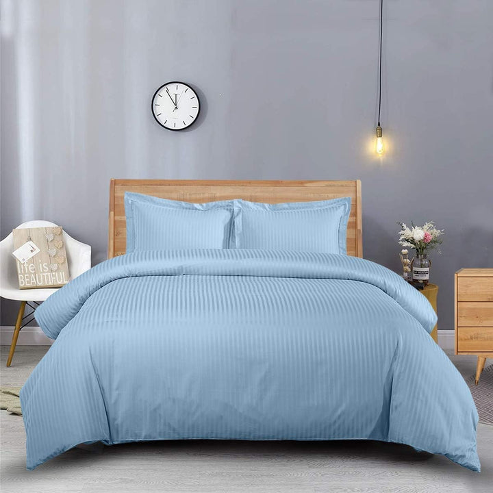 MOONCEE 6Pcs Bed Sheet King Size Set With Bed Sheets Bedding Set, Duvet Cover Set- Blue
