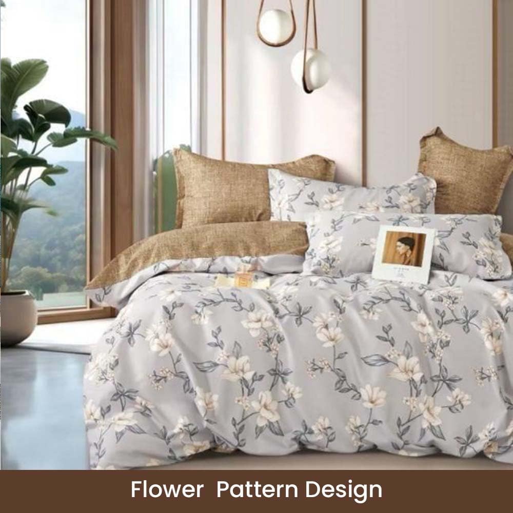 Soft Cotton King Bed Bedding Set 6 PCs King Size Fitted Bed Sheet Set (6FS63)