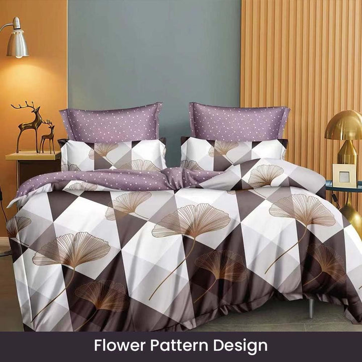 King Bedding Set 6 PCs with Duvet Cover 220x240 – Fits Double Bed Sheet Size (6FS57)