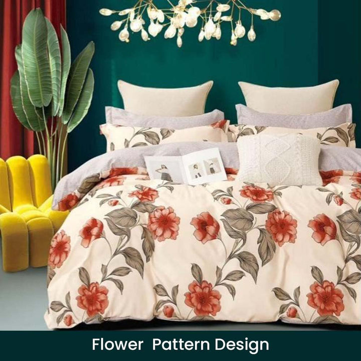 Bedsheets For King Size Bed 6 PCs with Duvet Cover 220x240, King Bedding Set (6FS64)