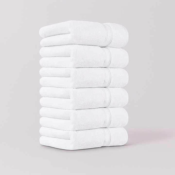 6 PCs Premium Hand Towels Set, 600 GSM Extra Large Hand Towels With 100% Soft Cotton