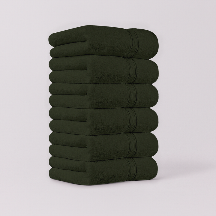6 PCs Premium Hand Towels Set, 600 GSM Extra Large Hand Towels With 100% Soft Cotton