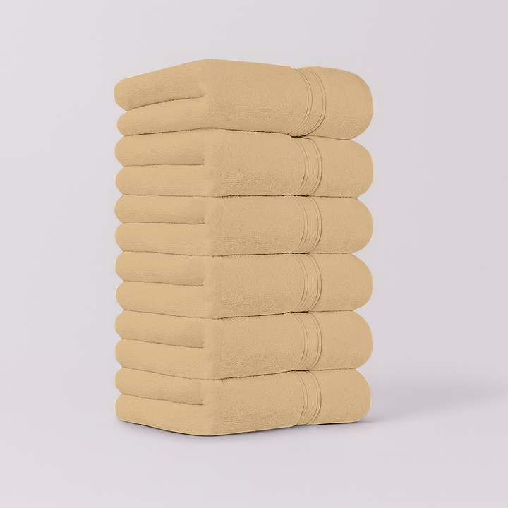 6 PCs Premium Hand Towels Set, 600 GSM Extra Large Hand Towels With 100% Soft Cotton