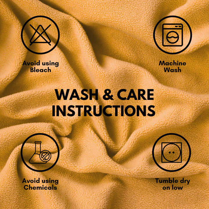 6 PCs Premium Cotton Towel Set – Bath Towel Set with Hand Towels & Washcloths (Camel)