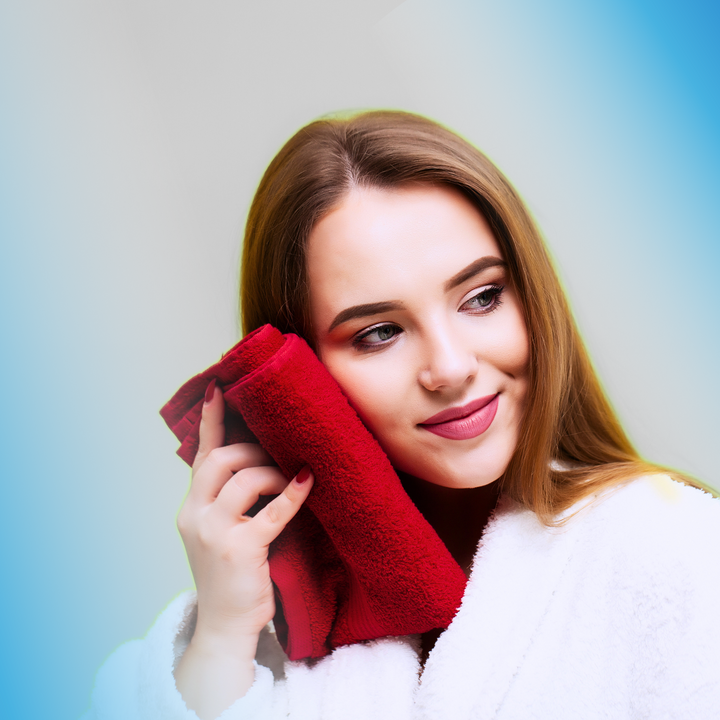 6 PCs Best Quality Towel Set – 2 Bath Towels, 2 Hand Towels, 2 Washcloths (Cherry Red)