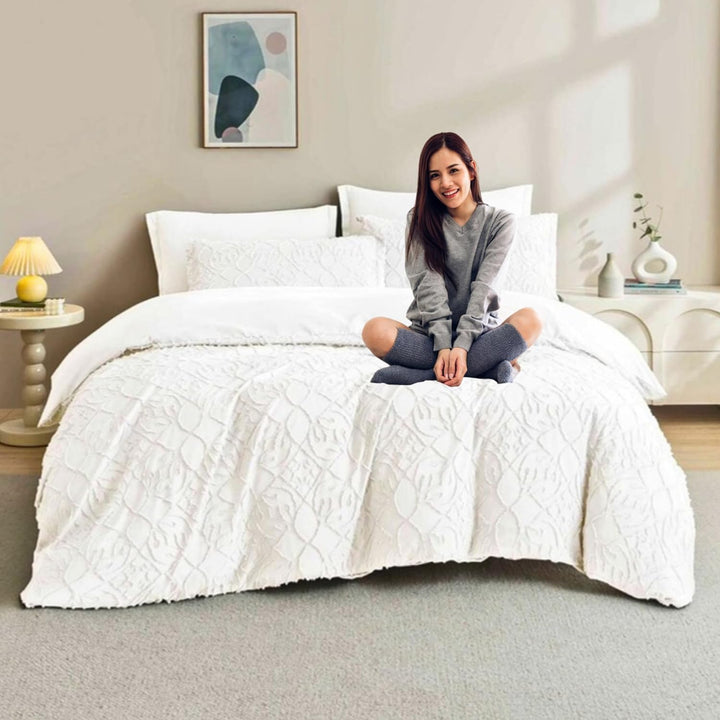 King Size Bedding Sets 6 PCs With Duvet Cover 220x240, King Bedding Set (6FM2)