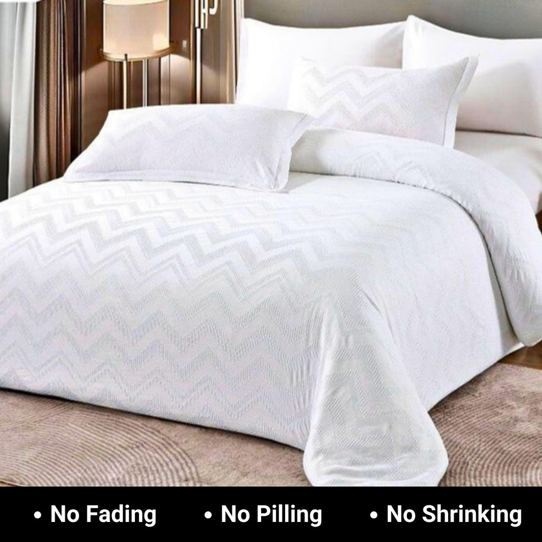 King Bedding Sets with Duvet Cover 220x240 King Size Fitted Bed Sheets 6 PCs (6FM10)