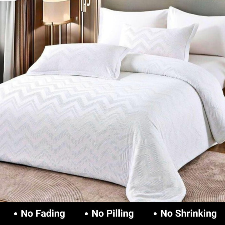 King Bedding Sets with Duvet Cover 220x240 King Size Fitted Bed Sheets 6 PCs (6FM10)