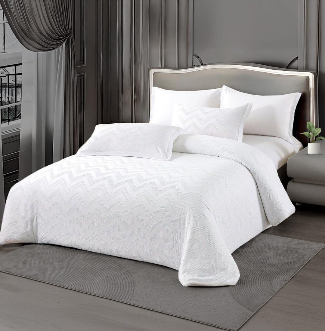 King Bedding Sets with Duvet Cover 220x240 King Size Fitted Bed Sheets 6 PCs (6FM10)
