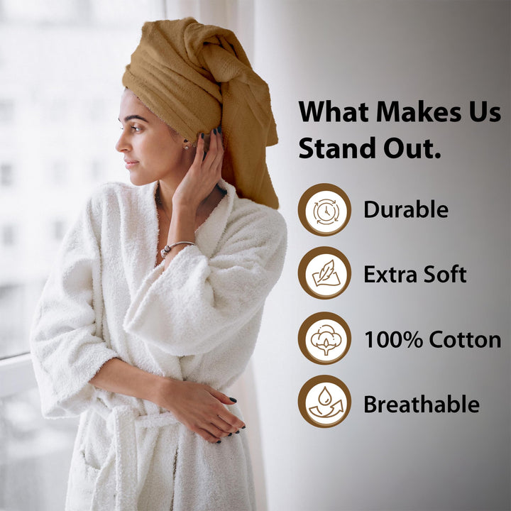 4 PCs Premium Bath Towels Set, Towel 70cm x 140cm,100% Cotton Hotel & Spa Towels