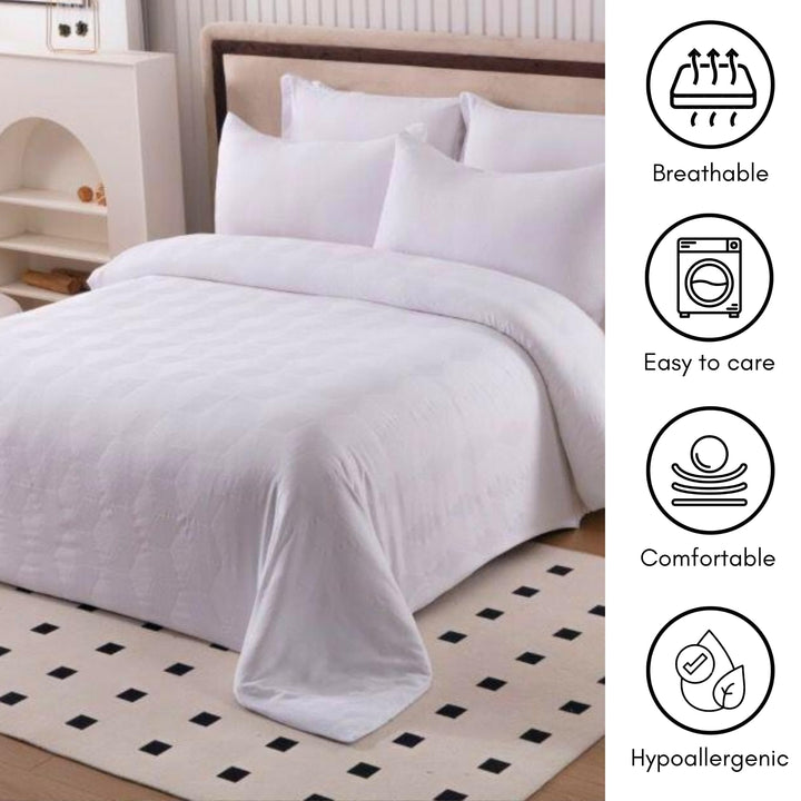 King Bedding Set 6 PCs with Duvet Cover 220x240 King Size Fitted Sheet (6FM15)