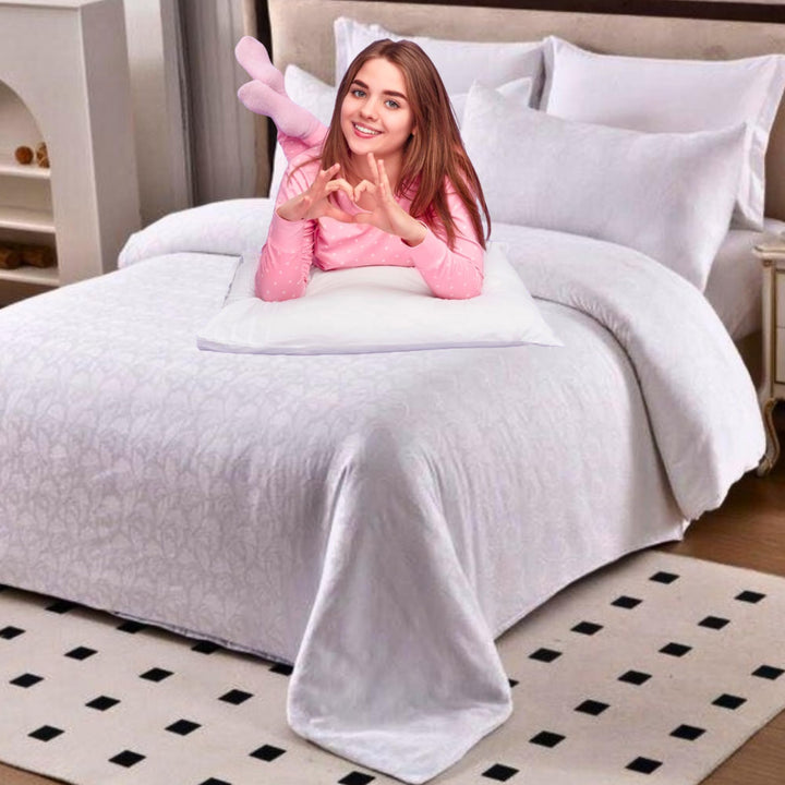 King Size Bedding Set 6 PCs with Duvet Cover 220x240 King Bed Sheets(6FM13)