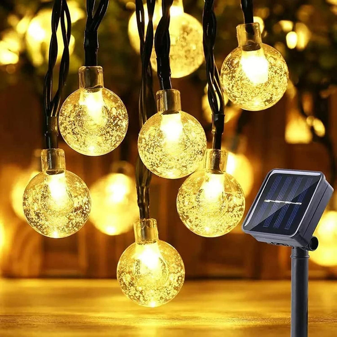 سلسلة مصابيح MOONCEE الشمسية 30 LED مع أوضاع الإضاءة، إضاءة ديكور خارجية مقاومة للماء - 6 أمتار