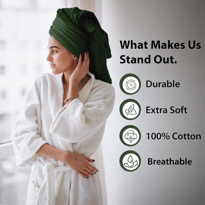 4 PCs Premium Bath Towels Set, Towel 70cm x 140cm,100% Cotton Hotel & Spa Towels