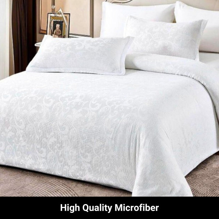 King Bedding Set with Duvet Cover 220x240 Luxury Bed Sheets 6 PCs(6FM11)