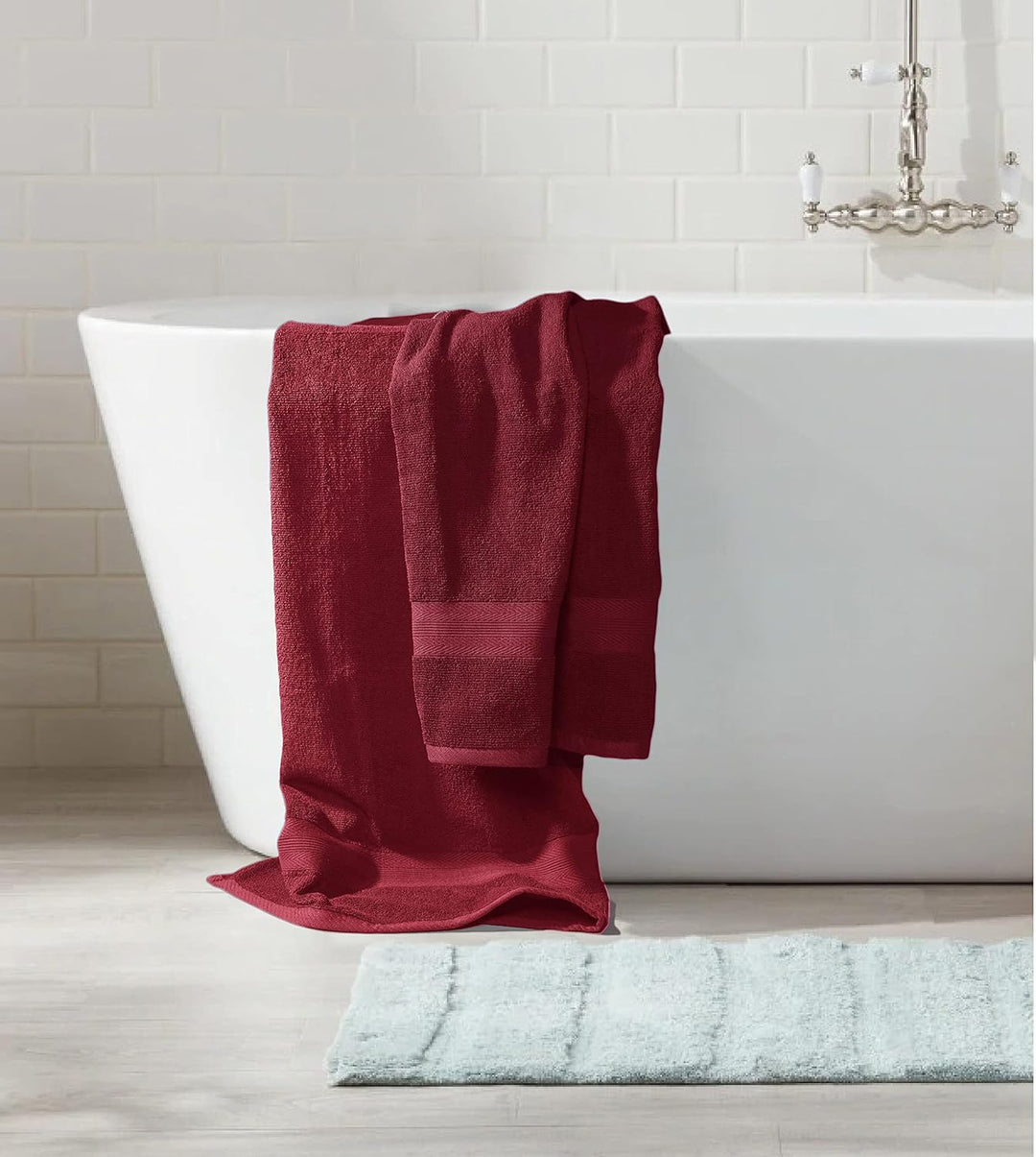 4 PCs Premium Bath Towels Set, Towel 70cm x 140cm,100% Cotton Hotel & Spa Towels