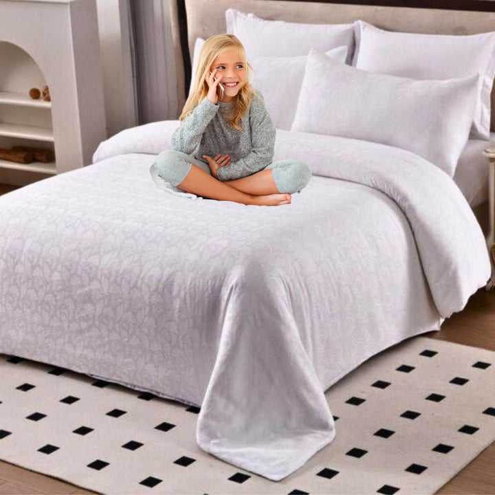King Size Bedding Set 6 PCs with Duvet Cover 220x240 King Bed Sheets(6FM13)