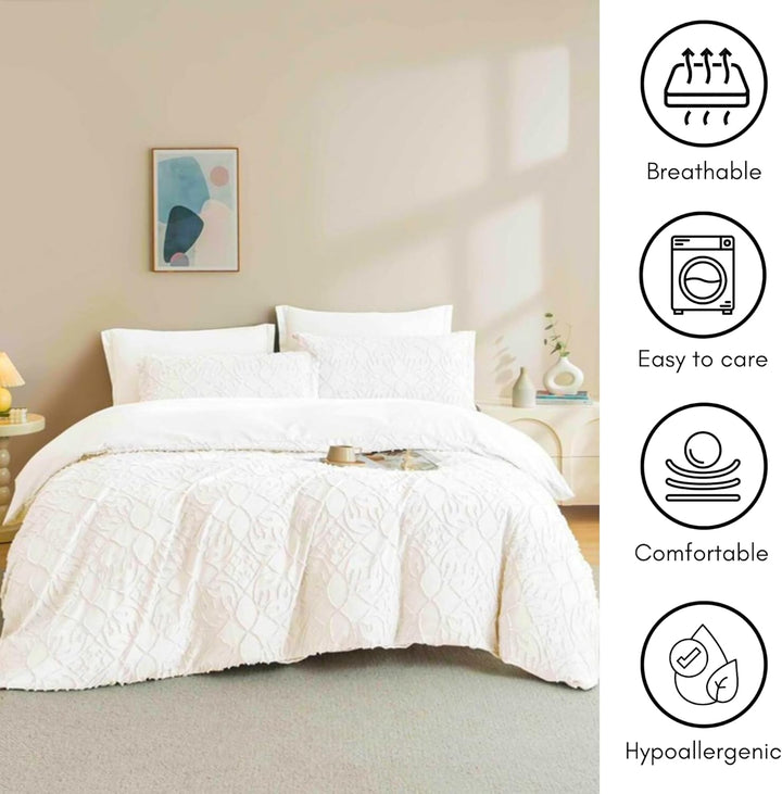 King Size Bedding Sets 6 PCs With Duvet Cover 220x240, King Bedding Set (6FM2)