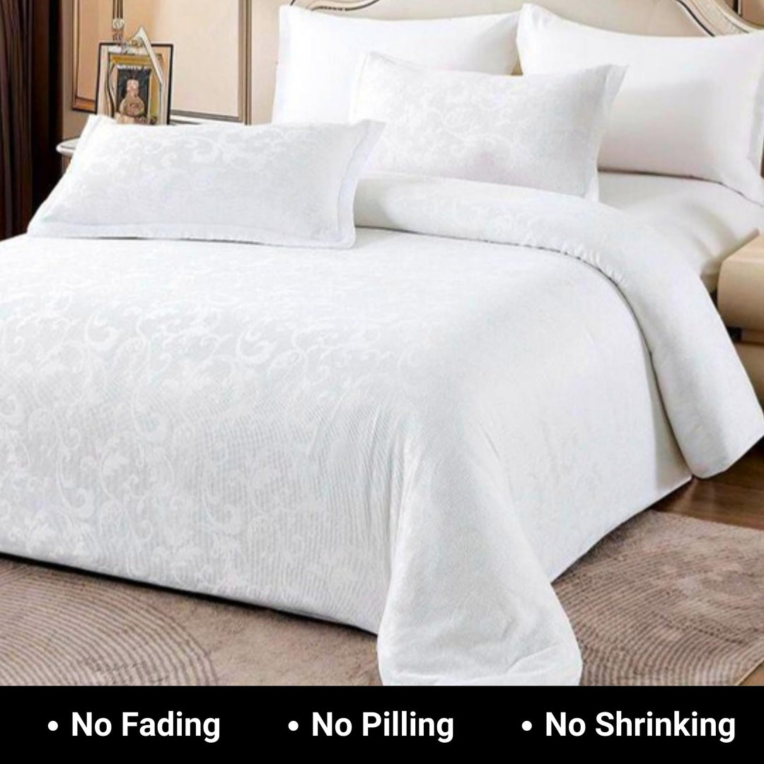 King Bedding Set with Duvet Cover 220x240 Luxury Bed Sheets 6 PCs(6FM11)