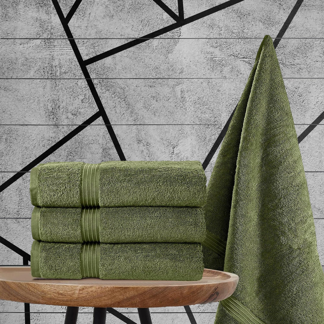 4 PCs Premium Bath Towels Set, Towel 70cm x 140cm,100% Cotton Hotel & Spa Towels