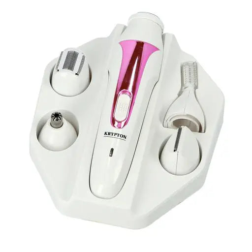 Rechargeable 5-in-1 Hair Remover Epilator for women – Face, Body, Nose & Eyebrow Care