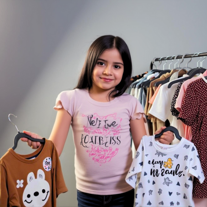 Black Baby Velvet Hangers – Space-Saving Velvet Hangers for Kids Clothes (30 PCs)