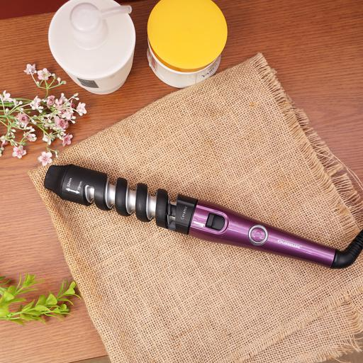 Olsenmark Ceramic Hair Curler, Spring Clip, Cool Tip, Spiral Curling Guides (OMH4078)