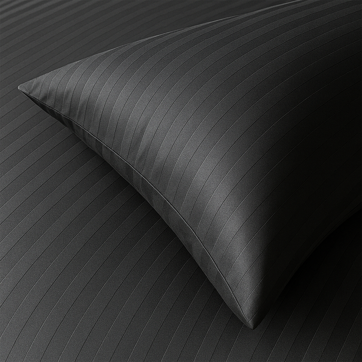 4 PCs Single Bed Sheets Set With Duvet Cover Set 160x220 cm Bedding Set (Ash Grey)