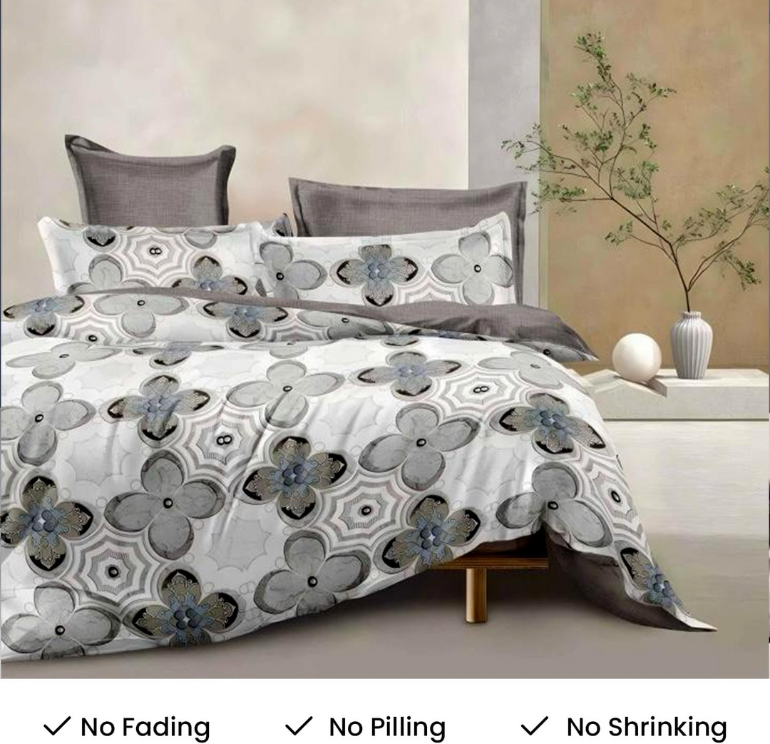 طقم سرير كينج مُجهز، 6 قطع مع غطاء لحاف، 220×240، طقم فراش كينج (6FS15)