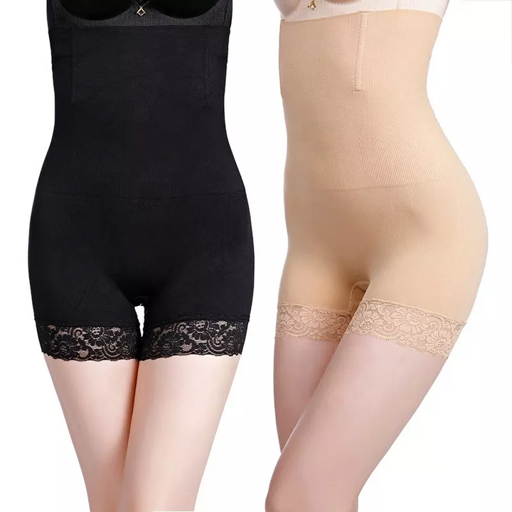 2PCs Women High Waist Shapewear Seamless Butt Lifter Thigh Tummy Control Panties (30-38 Waist Size)