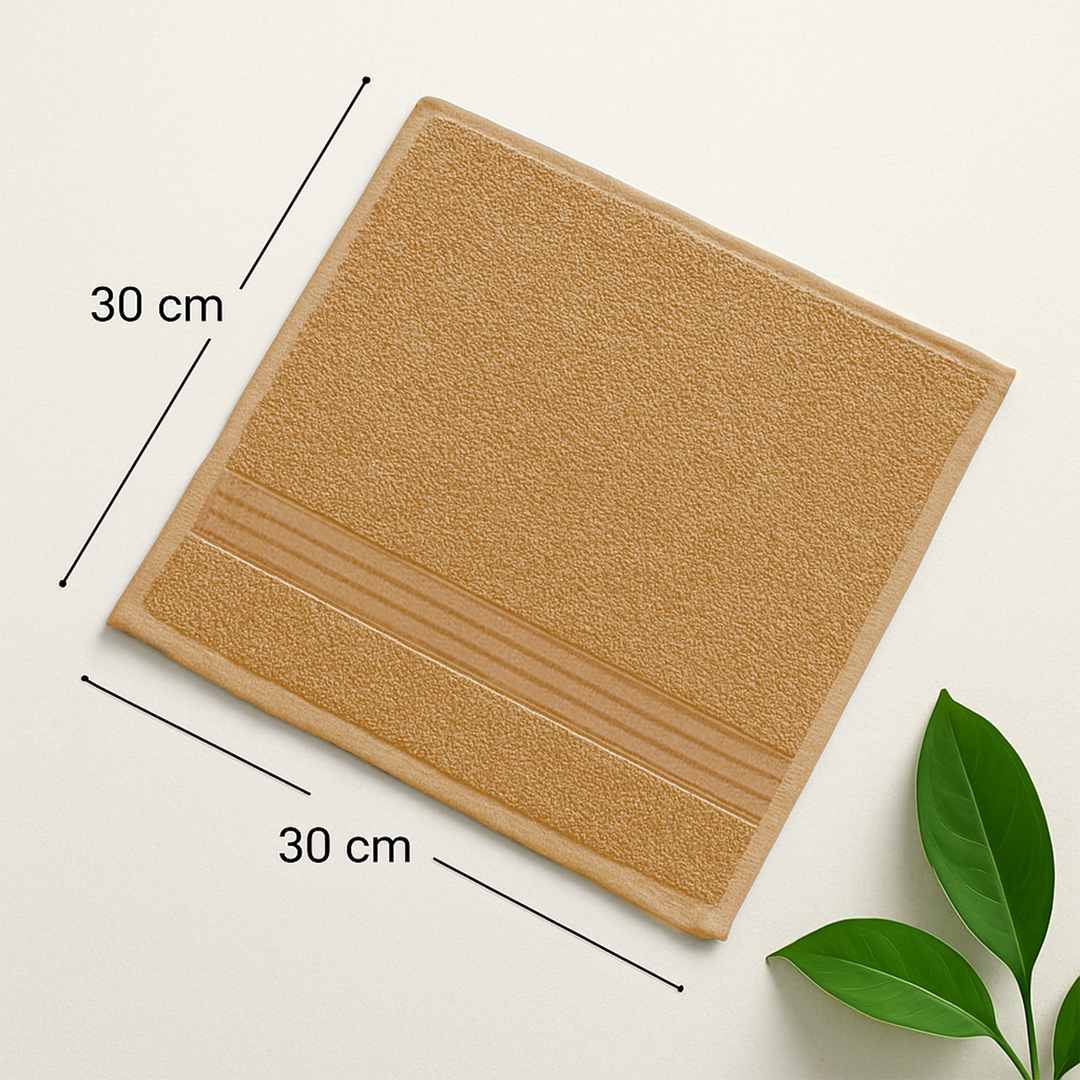 12 Pack Premium Wash Cloths and Face Towels Set (30 x 30 CM) 600 GSM 100% Cotton Soft
