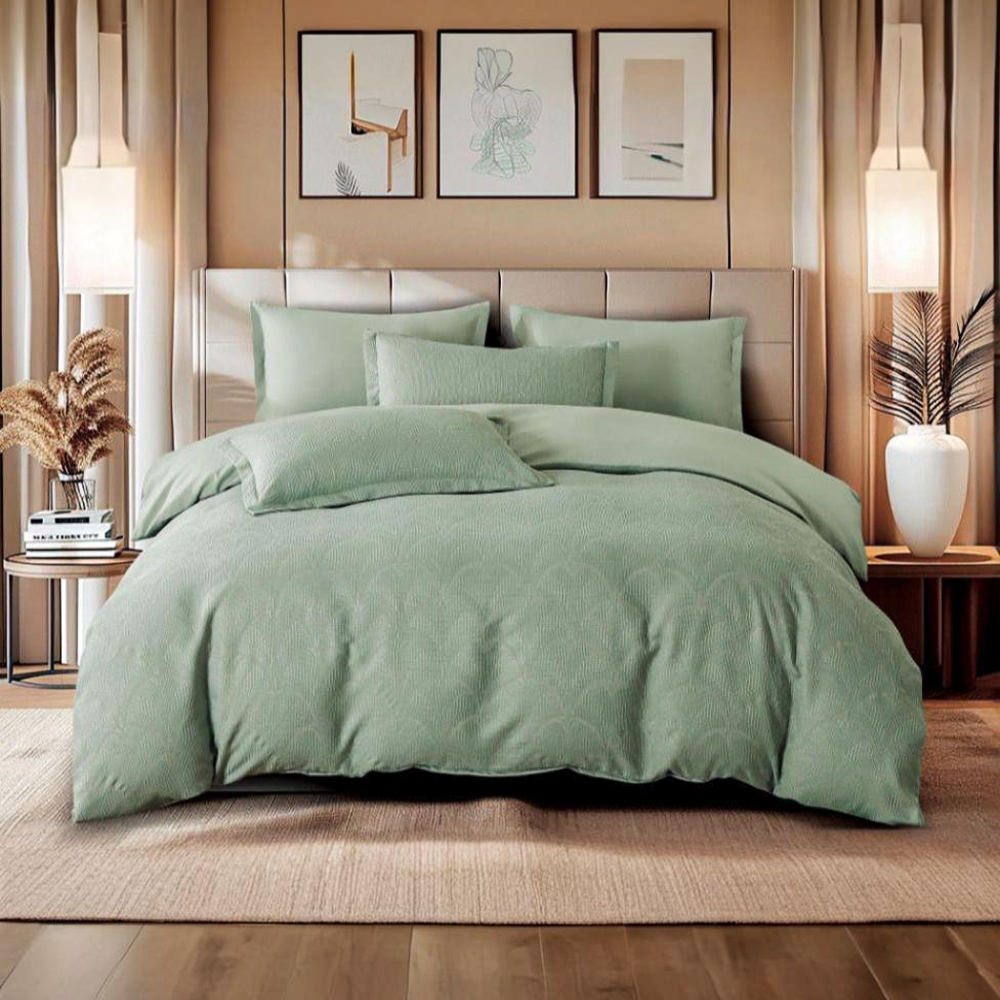 Cotton King Size Bed Sheets 6 PCs Set - Soft, Comfort & Elegant Bedrooms Set