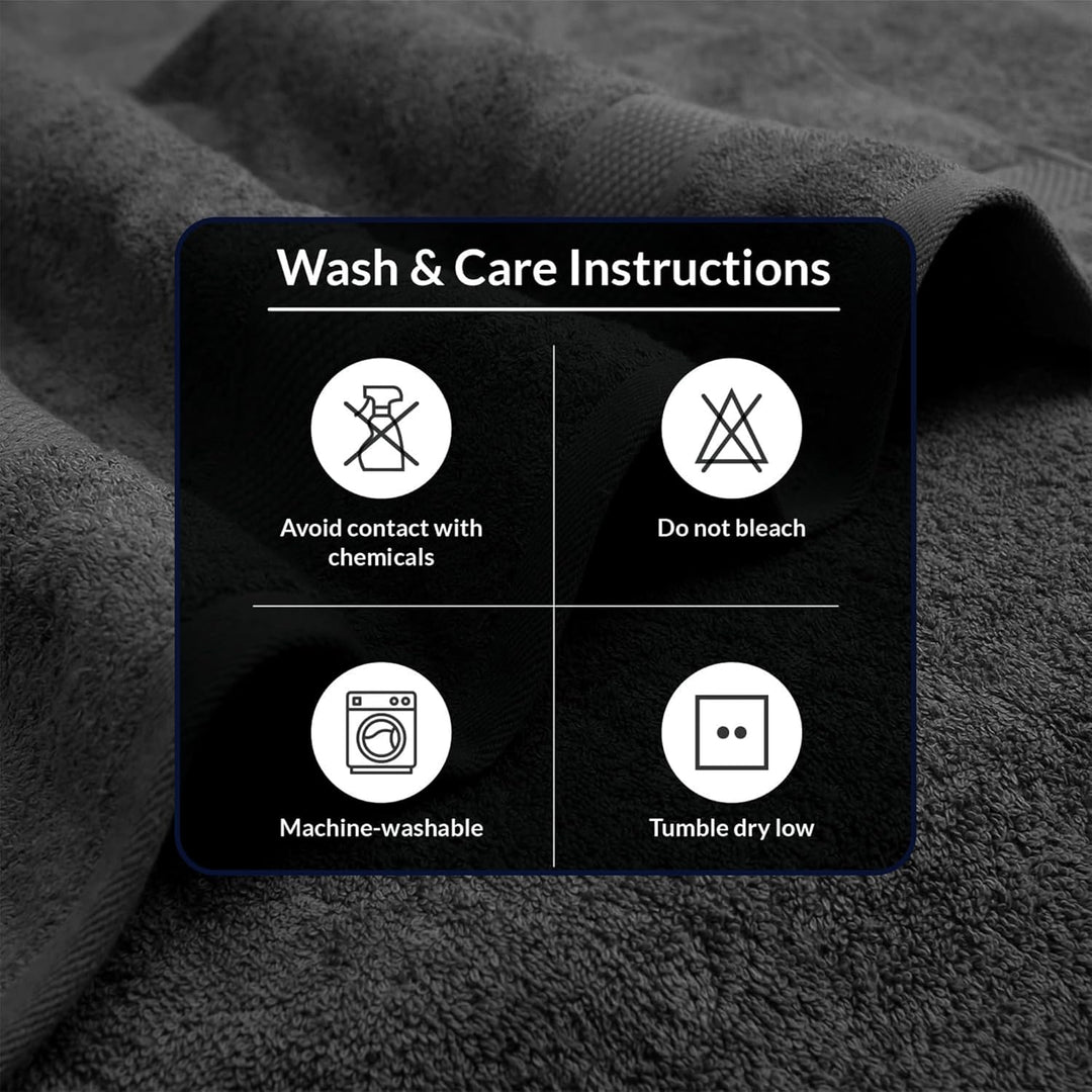 12 Pack Premium Wash Cloths and Face Towels Set (30 x 30 CM) 600 GSM 100% Cotton Soft