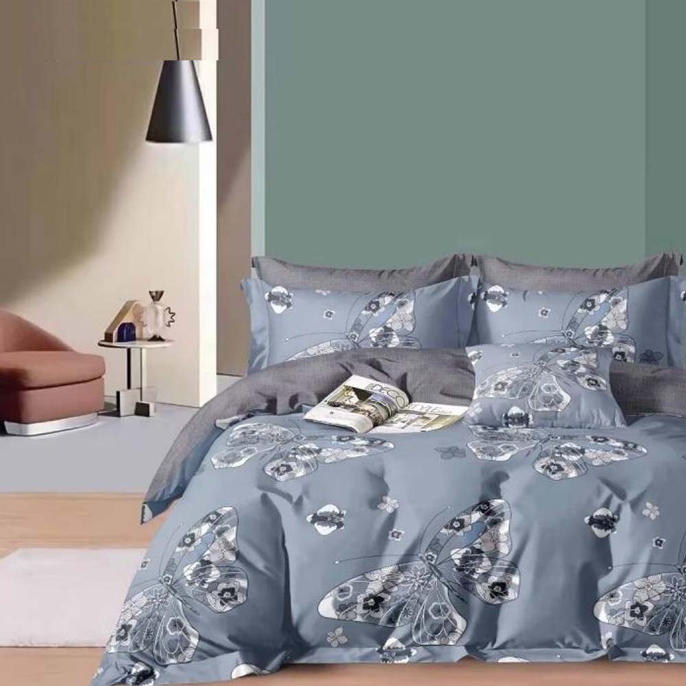 Comfortable Bed Sheets 6 PCs King Size Bed Sheet Set with Duvet Cover 220x240 (6FS61)
