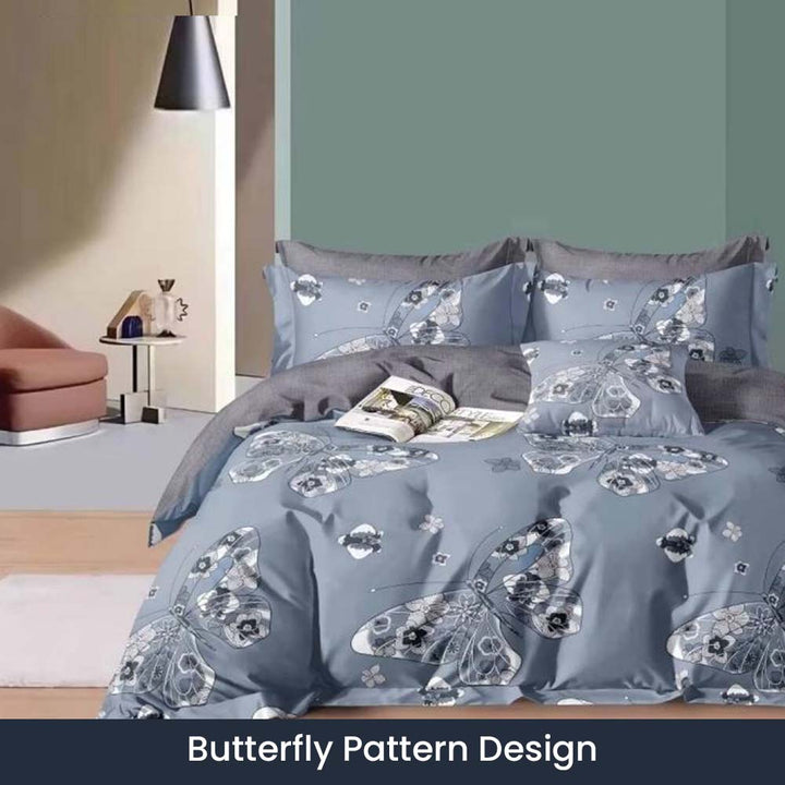 Comfortable Bed Sheets 6 PCs King Size Bed Sheet Set with Duvet Cover 220x240 (6FS61)