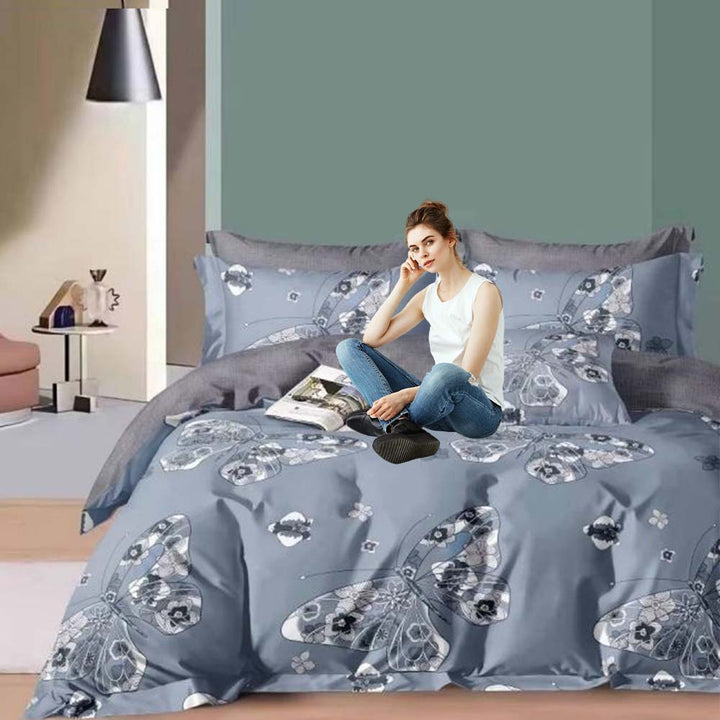 Comfortable Bed Sheets 6 PCs King Size Bed Sheet Set with Duvet Cover 220x240 (6FS61)