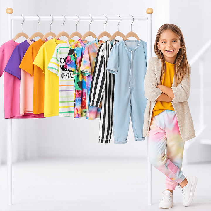 Premium Kids Velvet Hangers- Non-Slip, Ultra-Thin Clothes Hangers with 360° Swivel Hook
