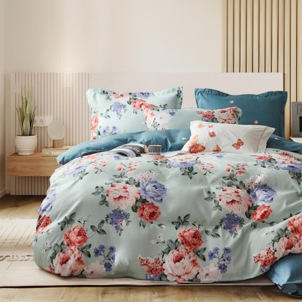 King Size Fitted Bed Sheet Set – Premium Comfort 6 PCs Bedding Set (6FS22)