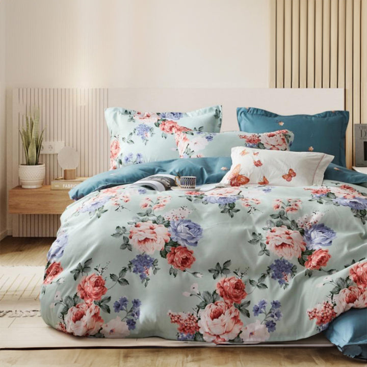 King Size Fitted Bed Sheet Set – Premium Comfort 6 PCs Bedding Set (6FS22)