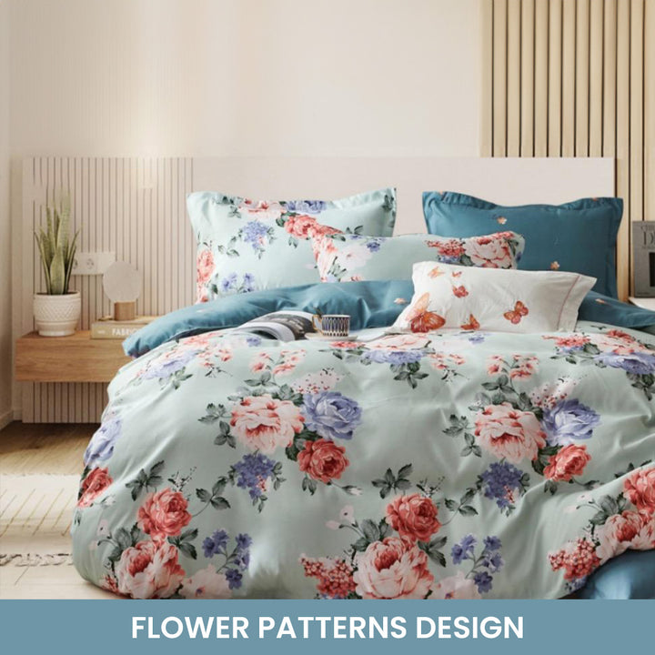 King Size Fitted Bed Sheet Set – Premium Comfort 6 PCs Bedding Set (6FS22)