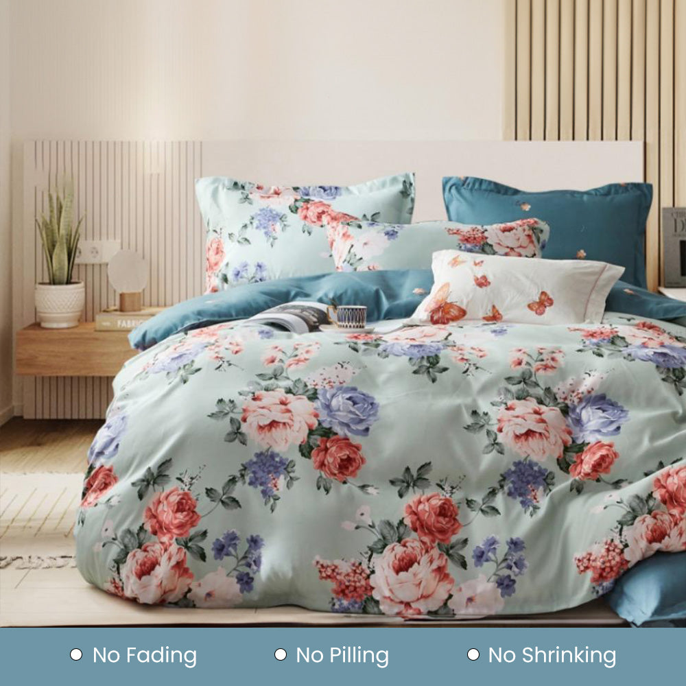King Size Fitted Bed Sheet Set – Premium Comfort 6 PCs Bedding Set (6FS22)