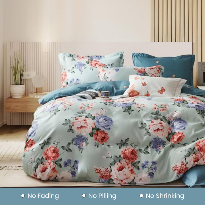 King Size Fitted Bed Sheet Set – Premium Comfort 6 PCs Bedding Set (6FS22)