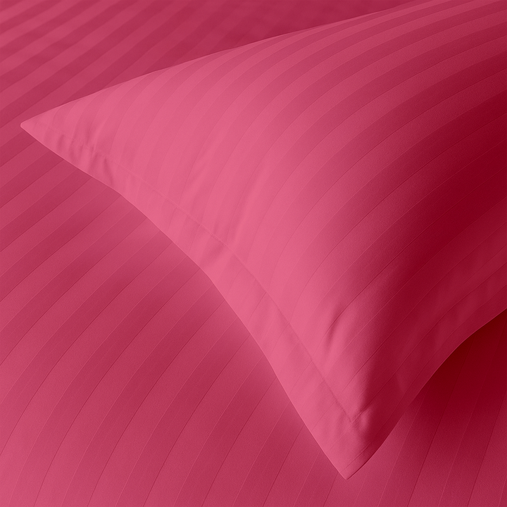 4 PCs Single Bed Sheets Set With Duvet Cover Set 160x220 cm Bedding Set (Pink)