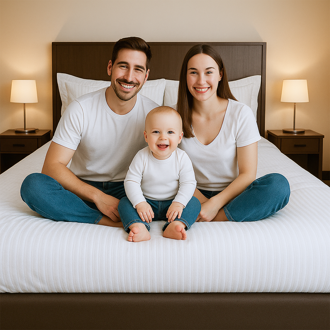 100% Combed Cotton 300 TC Hotel Fitted Sheet Set with Pillowcases