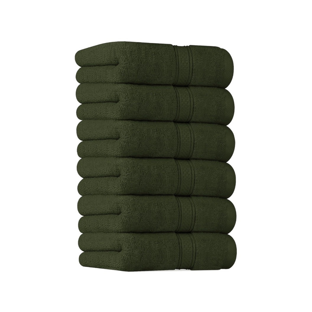 6 PCs Premium Hand Towels Set, 600 GSM Extra Large Hand Towels 40cmx70cm 100% Cotton Soft