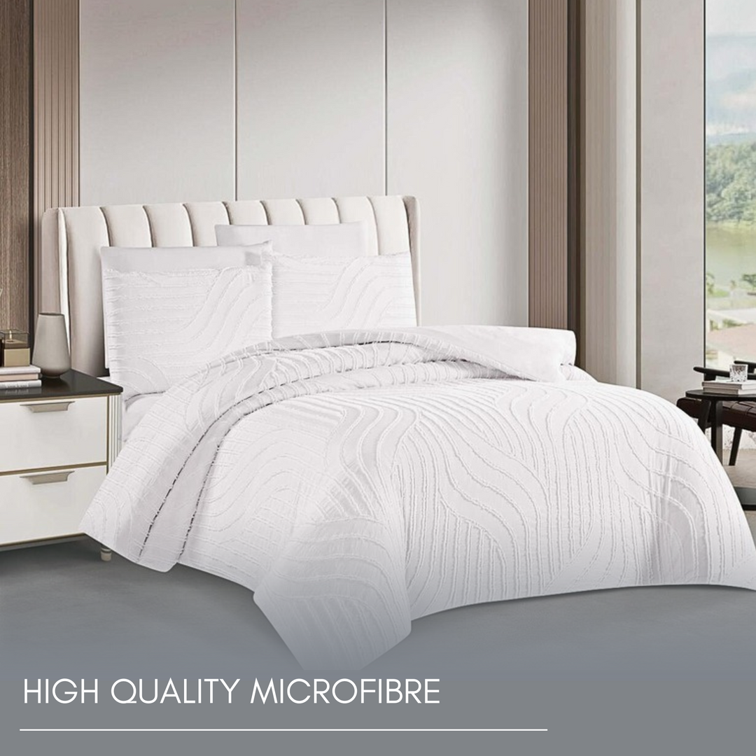 King Bedding Set with Duvet Cover 220x240 6 PCs King Size Fitted Bed Sheet Set (6FM21)