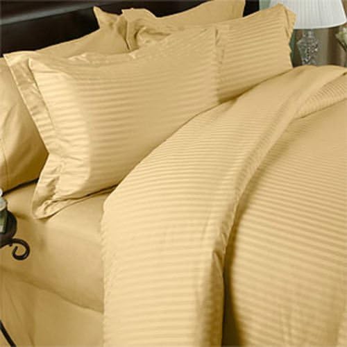 MOONCEE 6Pcs Bed Sheet King Size Set With Bed Sheets Bedding Set, Duvet Cover Set- Gold