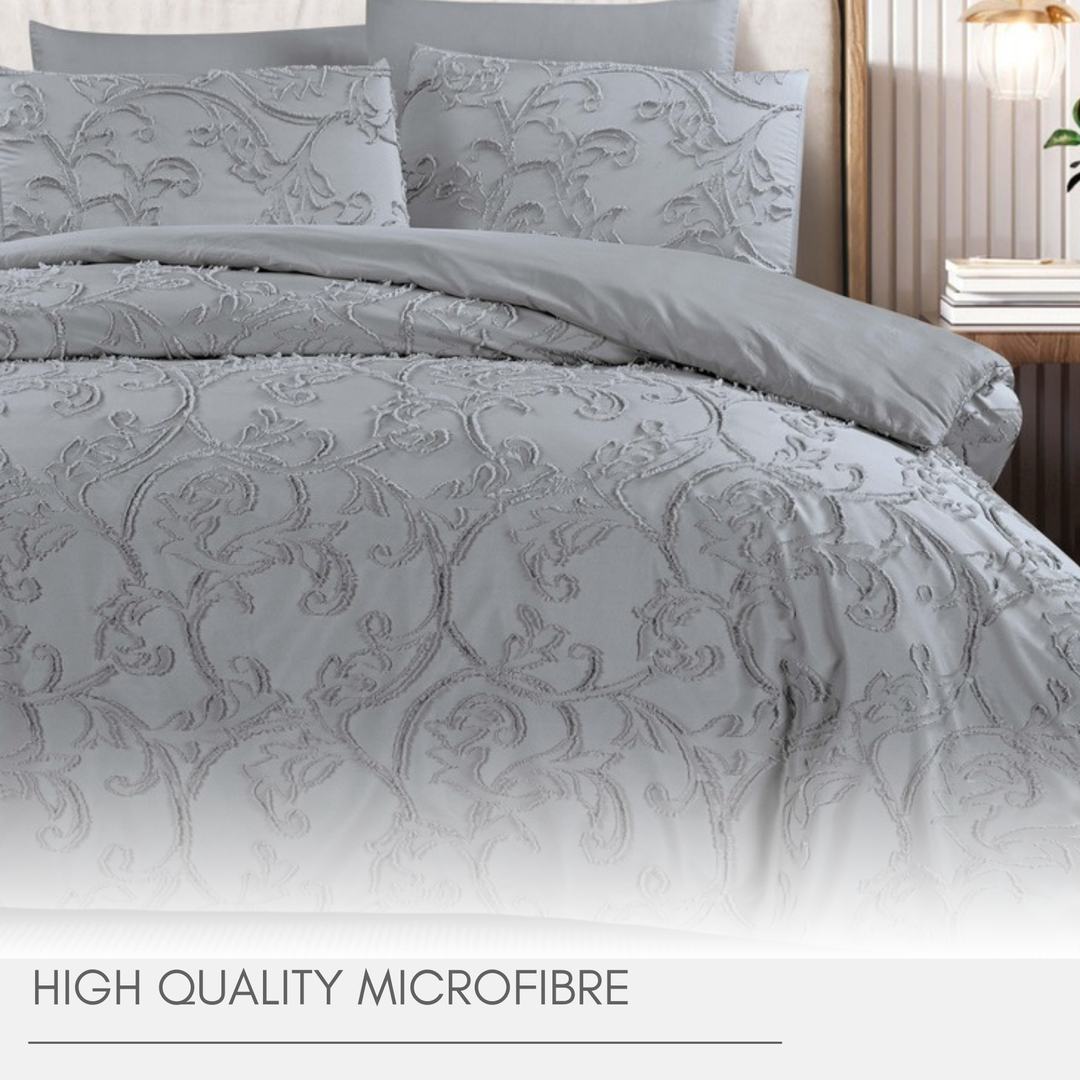 King Bedding Set with Duvet Cover 220x240 6 PCs King Size Fitted Bed Sheet Set (6FM29)